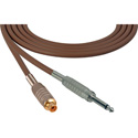 Photo of Sescom SC50SRJBN Audio Cable Canare Star-Quad 1/4 TS Mono Male to RCA Female Brown - 50 Foot