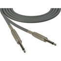 Photo of Sescom SC50SSGY Audio Cable Canare Star-Quad 1/4 TS Mono Male to 1/4 TS Mono Male Grey - 50 Foot