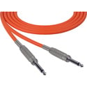 Photo of Sescom SC50SSOE Audio Cable Canare Star-Quad 1/4 TS Mono Male to 1/4 TS Mono Male Orange - 50 Foot