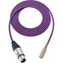 Photo of Sescom SC50XJMJZ Audio Cable Canare Star-Quad 3-Pin XLR Female to 3.5mm TRS Balanced Female - Purple - 50 Foot