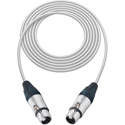 Photo of Sescom SC50XJXJWE Audio Cable Canare Star-Quad 3-Pin XLR Female to 3-Pin XLR Female White - 50 Foot