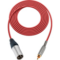 Photo of Sescom SC50XR Audio Cable Canare Star-Quad 3-Pin XLR Male to RCA Phono Male - Red - 50 Foot