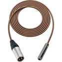 Photo of Sescom SC50XSJZBN Audio Cable Canare Star-Quad 3-Pin XLR Male to 1/4 TRS Balanced Female Brown - 50 Foot