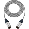 Photo of Sescom Audio Cable Canare Star-Quad 3-Pin XLR Male to 3-Pin XLR Male - Grey - 50 Foot