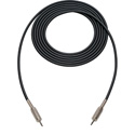 Photo of Sescom Audio Cable Canare Star-Quad 3.5mm TS Mono Male to 3.5mm TS Mono Male - Black - 6 Foot