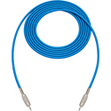 Photo of Sescom SC6MM Audio Cable Canare Star-Quad 3.5mm TS Mono Male to 3.5mm TS Mono Male - Blue - 6 Foot