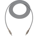 Photo of Sescom SC6MMGY Audio Cable Canare Star-Quad 3.5mm TS Mono Male to 3.5mm TS Mono Male Grey - 6 Foot