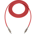 Photo of Sescom Audio Cable Canare Star-Quad 3.5mm TS Mono Male to 3.5mm TS Mono Male - Red - 6 Foot