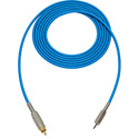Photo of Sescom SC6MRBE Audio Cable Canare Star-Quad 3.5mm TS Mono Male to RCA Male Blue - 6 Foot