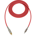 Photo of Sescom SC6MRRD Audio Cable Canare Star-Quad 3.5mm TS Mono Male to RCA Male Red - 6 Foot