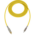Photo of Sescom Audio Cable Canare Star-Quad 3.5mm TS Mono Male to RCA Male - Yellow - 6 Foot