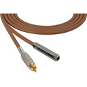 Photo of Sescom SC6SJRBN Audio Cable Canare Star-Quad 1/4 TS Female to RCA Male Brown - 6 Foot