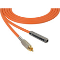 Photo of Sescom Audio Cable Canare Star-Quad 1/4-Inch TS Mono Female to RCA Male - Orange - 6 Foot