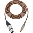 Photo of Sescom Audio Cable Canare Star-Quad 3-Pin XLR Female to RCA Male - Brown - 6 Foot