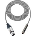 Photo of Sescom SC6XJSJZGY Audio Cable Canare Star-Quad 3-Pin XLR Female to 1/4 TRS Balanced Female Grey - 6 Foot