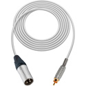 Photo of Sescom Audio Cable Canare Star-Quad 3-Pin XLR Male to RCA Phono Male - White - 6 Foot