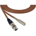 Photo of Sescom SC75XJMJ Audio Cable Canare Star-Quad 3-Pin XLR Female to 3.5mm TS Mono Female - Brown - 75 Foot