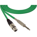 Photo of Sescom SC75XJSGN Audio Cable Canare Star-Quad 3-Pin XLR Female to 1/4-Inch TS Mono Male - Green - 75 Foot