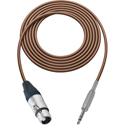 Photo of Sescom SC75XJSZBN Audio Cable Canare Star-Quad 3-Pin XLR Female to 1/4-Inch TRS Balanced Male - Brown - 75 Foot
