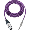 Photo of Sescom SC75XJSZPE Audio Cable Canare Star-Quad 3-Pin XLR Female to 1/4-Inch TRS Balanced Male - Purple - 75 Foot