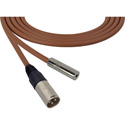 Photo of Sescom SC75XMJ Audio Cable Canare Star-Quad 3-Pin XLR Male to 3.5mm TS Mono Female - Brown - 75 Foot