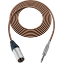Photo of Sescom SC75XS Audio Cable Canare Star-Quad 3-Pin XLR Male to 1/4-Inch TS Mono Male - Brown - 75 Foot