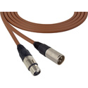 Photo of Sescom SC75XXJBN Mic Cable Canare Star-Quad 3-Pin XLR Male to 3-Pin XLR Female Brown - 75 Foot