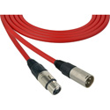 Photo of Sescom SC75XXJRD Mic Cable Canare Star-Quad 3-Pin XLR Male to 3-Pin XLR Female Red - 75 Foot