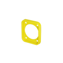 Photo of Neutrik SCDP-FX-4 Sealing Gasket - EPDM for use with D Size Chassis Connectors - IP65 and UV Resistant - Yellow