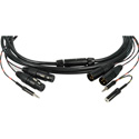 Photo of Sescom ENG Camera Field Breakaway Cable for Field Mixers 2-Channel XLR w/ Monitor Out - 15 Foot