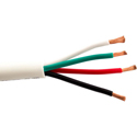 Structured Cable 12/4OFC 4-Conductor 12 AWG Stranded Copper In-Wall Speaker Cable - 500 Feet White