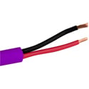 Structured Cable 14/2OFC Direct Burial 2-Conductor 14 AWG Stranded Copper Indoor/Outdoor Speaker Cable - 500 Feet Purple