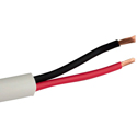Structured Cable 14/2OFC Direct Burial 2-Conductor 14 AWG Stranded Copper Indoor/Outdoor Speaker Cable - 500 Feet White