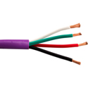 Photo of Structured Cable 14/4OFC 4-Conductor 14 AWG Stranded Copper In-Wall Speaker Cable - 500 Feet Purple