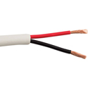 Structured Cable 16/2OFC-LSZH Low Smoke Zero Halogen 2C/16AWG Copper Commercial/Residential Speaker Cable - 500FT White