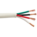 Structured Cable 16/4OFC 4-Conductor 16 AWG Stranded Copper In-Wall Speaker Cable - 500 Feet White