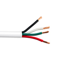 Photo of Structured Cable 18/4-WT 4C/18 AWG BC 16-Strand Non-Plenum Security/Commercial Audio Cable - UL - 1000 Foot - White