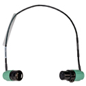 Photo of Sescom Flexible Ultra-Slim 360-Degree Right Angle XLR Cable - Green - 6 Foot