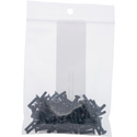 Photo of Connectronics 4-40 x 1/2 Flat Head (Countersunk) Screws for Chassis Mount Connectors - 100 Pack - Black