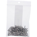 Connectronics 4-40 x 1/2 Flat Head (Countersunk) Screws for Chassis Mount Connectors - 100 Pack - Stainless Steel