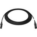 Sescom SCTX-XXJ-003 Touring Grade Microphone Cable with Neutrik Black & Silver 3-Pin XLR Connectors - 3 Foot