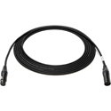 Photo of Sescom Touring Grade Microphone Cable with NEUTRIK Black & Silver 3-Pin XLR Connectors - 15 Foot