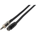Laird Sound Devices Model XL-3 Type Link Cable 3.5mm Male to 3-Pin Female Mini XLR TA3F - 1 Foot