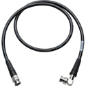 Photo of Laird SD6-BBA Canare L-5CFW HD-SDI / SMPTE 424M RG6 BNC to Right Angle BNC Cable - Black - 10 Foot