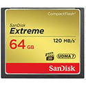 Photo of Sandisk Extreme SDCFXS-064G-A46 64GB Compact Flash Card with 400x Speed and 120MBS Read 60MBS Write Speed