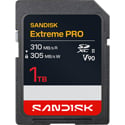 Photo of SanDisk SDSDXDE-1T00-GN4IN 1TB Extreme Pro SDHC and SDXC UHS-II V90 Memory Card - 310MBs Read and 305MBs Write Speeds