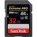 SanDisk SDSDXDK-032G-ANCIN Extreme Pro 32 GB SDHC - Class 10/UHS-II (U3) - 300 MB/s Read - 260 MB/s Write PRO SD 300/26