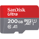 SanDisk SDSQUAR-200G-GN6MA Ultra® microSDXC UHS-I Card with Adapter - 200GB A1/C10/U1 Video Speeds