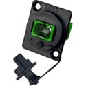 Photo of Senko UBC-231 SC Simplex Multimode APC Panel Mount Fiber Optic Adapter - Green