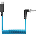 Sennheiser CL 35 USB-C Locking 3.5mm TRS to USB-C Coiled Cable